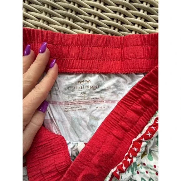 Little‎ Sleepies Mens Festive Fair Isle Pajama Set XXL Christmas family photos - Picture 9 of 11